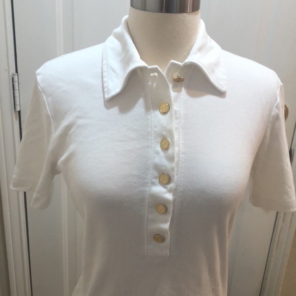 Tory Burch off white polo - Picture 5 of 14
